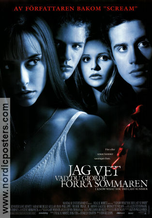 Jag vet vad du gjorde förra sommaren 1997 poster Jennifer Love Hewitt Sarah Michelle Gellar Anne Heche Jim Gillespie