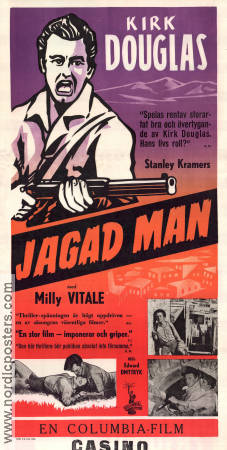 The Juggler 1953 movie poster Kirk Douglas Milly Vitale Edward Dmytryk