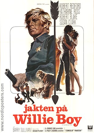 Jakten på Willie Boy 1969 poster Robert Redford Katharine Ross Robert Blake Abraham Polonsky