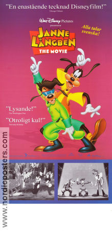 A Goofy Movie 1995 movie poster Bill Farmer Långben Goofy Kevin Lima Disco