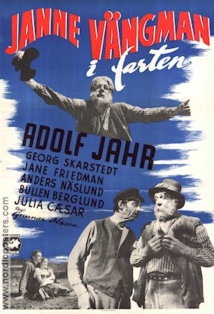 Janne Vängman i farten 1952 poster Adolf Jahr Julia Caesar Georg Skarstedt Gunnar Olsson