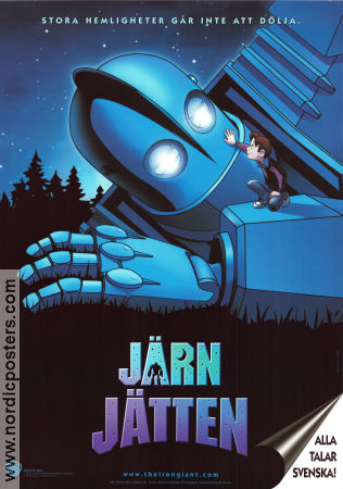 The Iron Giant 1999 movie poster Eli Marienthal Brad Bird Animation Robots