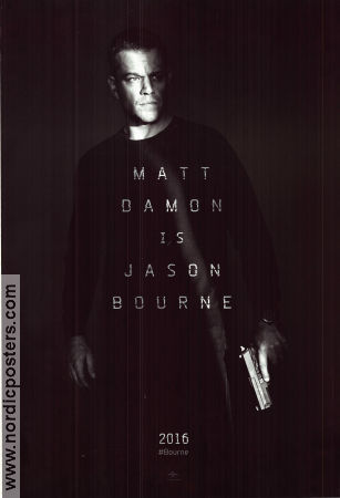 Jason Bourne 2016 movie poster Matt Damon Tommy Lee Jones Alicia Vikander Paul Greengrass