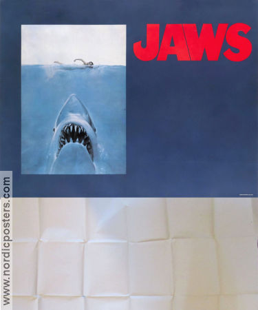 Jaws Subway poster New York 1975 1975 movie poster Roy Scheider Richard Dreyfuss Robert Shaw Steven Spielberg Find more: Large poster Fish and shark