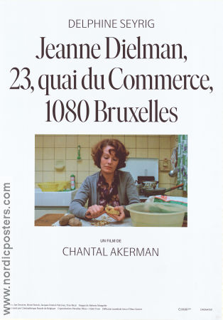 Jeanne Dielman 23 quai du commerce 1975 movie poster Delphine Seyrig Jan Decorte Henri Storck Chantal Akerman Cult movies Food and drink