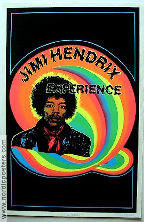 Jimi Hendrix sammetsaffisch 1981 movie poster Jimi Hendrix