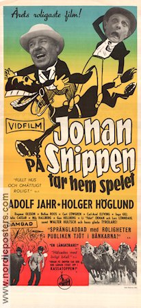 Johan på Snippen tar hem spelet 1957 movie poster Adolf Jahr Holger Höglund Lars Lönndahl Dagmar Olsson Bengt Järrel