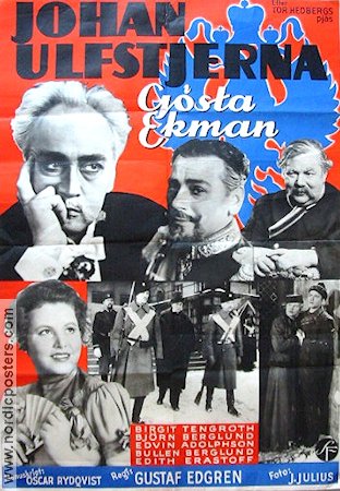 Johan Ulfstjerna 1936 movie poster Gösta Ekman Birgit Tengroth