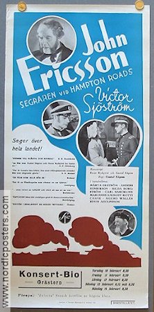 John Ericsson 1938 movie poster Victor Sjöström Anders Henrikson Sigurd Wallén Gustaf Edgren