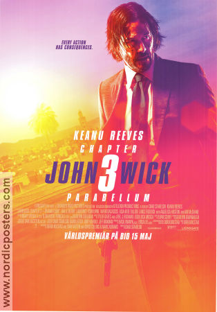 John Wick: Chapter 3 Parabellum 2019 movie poster Keanu Reeves Halle Berry Ian McShane Chad Stahelski