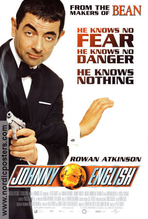 Johnny English 2003 movie poster Rowan Atkinson John Malkovich Natalie Imbruglia Peter Howitt Agents