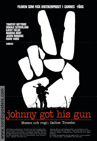 Johnny Got His Gun 1971 movie poster Timothy Bottoms Kathy Fields Marsha Hunt Jason Robards Donald Sutherland Dalton Trumbo War