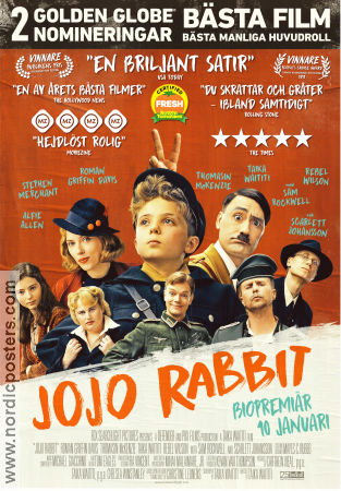 Jojo Rabbit 2019 poster Roman Griffin Davis Thomasin McKenzie Scarlett Johansson Taika Waititi