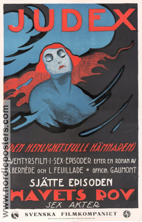 Judex 1916 movie poster René Cresté Musidora Louis Feuillade