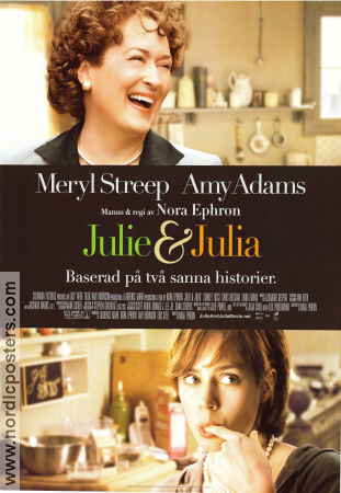 Julie and Julia 2009 movie poster Meryl Streep Amy Adams Chris Messina Nora Ephron Food and drink