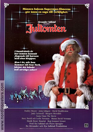 Santa Claus: the Movie 1985 movie poster Dudley Moore John Lithgow David Huddleston Jeannot Szwarc Holiday