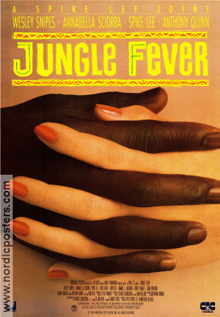 Jungle Fever 1991 poster Wesley Snipes Annabella Sciorra Spike Lee