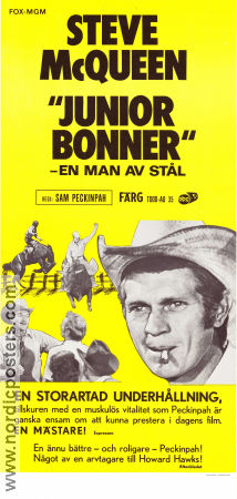 Junior Bonner 1972 poster Steve McQueen Sam Peckinpah