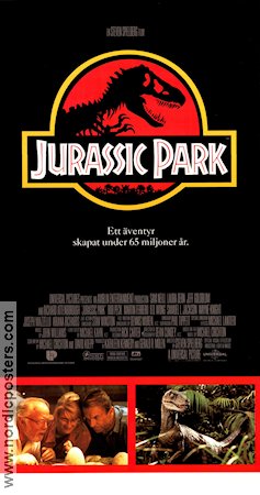 Jurassic Park 1993 poster Sam Neill Steven Spielberg