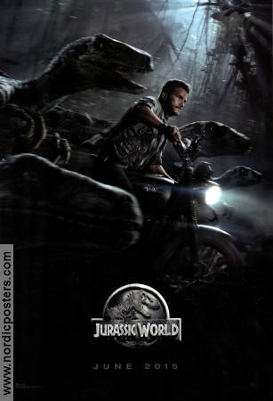 Jurassic World 2015 movie poster Chris Pratt Bryce Dallas Howard Ty Simpkins Colin Trevorrow Find more: Jurassic Park Dinosaurs and dragons