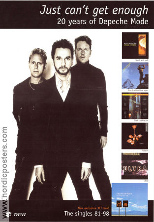 Just Can´t Get Enough CD 1998 poster Depeche Mode Politics