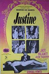 Justine 1969 movie poster Anouk Aimée Dirk Bogarde Michael York George Cukor