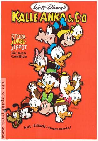 Kalle Anka och C:O 1969 movie poster Kalle Anka Donald Duck Animation Poster artwork: Einar Lagerwall