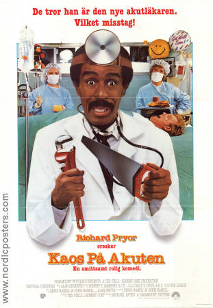 Critical Condition 1986 movie poster Richard Pryor Medicine and hospital