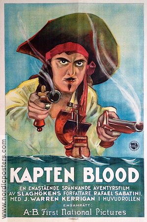 Captain Blood 1924 movie poster J Warren Kerrigan David Smith