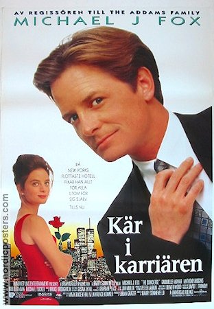 Kär i karriären 1993 movie poster Michael J Fox Gabrielle Anwar