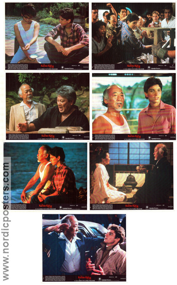 The Karate Kid Part II 1986 lobbykort Pat Morita Ralph Macchio Pat E Johnson John G Avildsen Kampsport