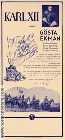 Karl XII 1925 movie poster Gösta Ekman John W Brunius Find more: Silent movie