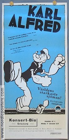 Karl-Alfred 1937 movie poster Karl-Alfred Popeye Animation From comics