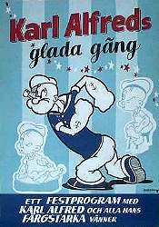Karl-Alfreds glada gäng 1970 movie poster Karl-Alfred Popeye Animation From comics
