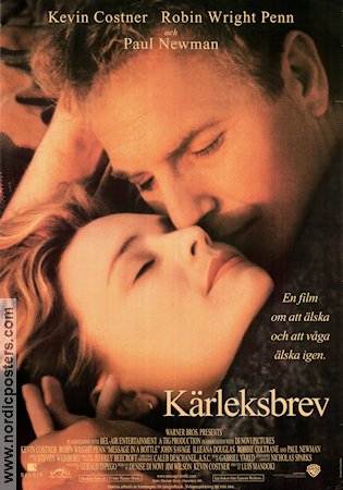 Kärleksbrev 1999 poster Kevin Costner Robin Wright Penn Paul Newman Luis Mandoki Romantik