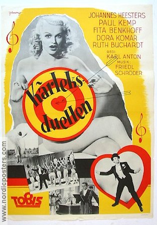 Immer nur Du 1942 movie poster Johannes Heesters Fita Benkhoff