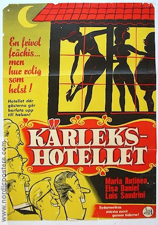 Kärlekshotellet 1964 movie poster Elda Daniel Country: Argentina