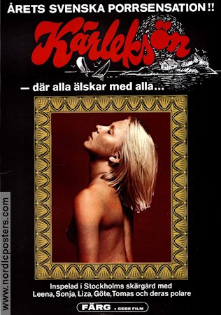 Kärleksön 1977 movie poster Leena Hammond Thomas