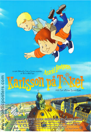 Karlsson on the Roof 2002 movie poster Börje Ahlstedt Vibeke Idsöe Writer: Astrid Lindgren Animation From TV