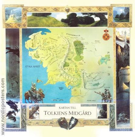 Kartan till Tolkiens midgård 2002 poster 