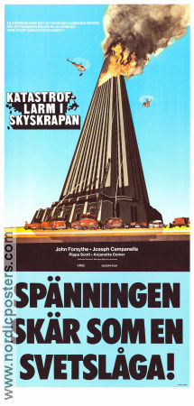 Katastroflarm i skyskrapan 1974 poster John Forsythe Joseph Campanella Lynn Carlin Jerry Jameson Från TV