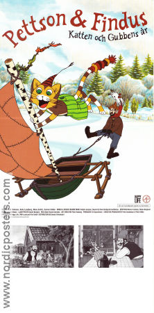 Katten och Gubbens år 1999 movie poster Tord Peterson Albert Hanan Kaminski Find more: Pettson och Findus Poster artwork: Sven Nordqvist Animation