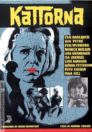 Kattorna 1965 movie poster Eva Dahlbeck