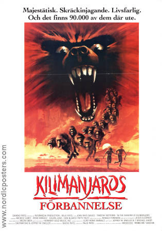 In the Shadow of Kilimanjaro 1986 movie poster John Rhys-Davies Raju Patel