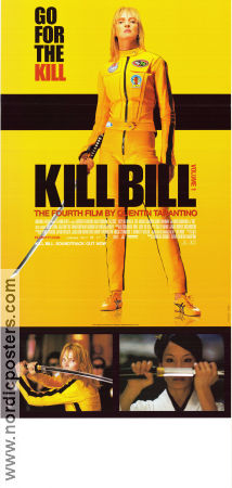 Kill Bill: Vol. 1 2003 movie poster Uma Thurman David Carradine Lucy Liu Quentin Tarantino Asia Martial arts