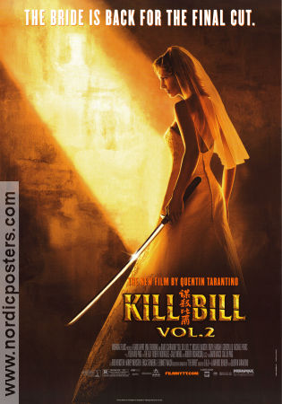 Kill Bill: Vol. 2 2004 poster Uma Thurman David Carradine Michael Madsen Quentin Tarantino Kampsport Kultfilmer