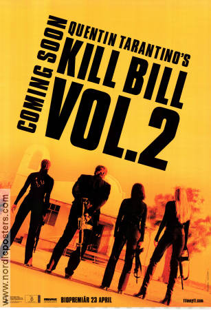 Kill Bill: Vol. 2 2004 movie poster Uma Thurman David Carradine Michael Madsen Quentin Tarantino