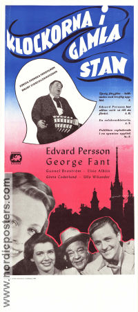 Klockorna i Gamla stan 1946 movie poster Edvard Persson George Fant Elsie Albiin Ragnar Hyltén-Cavallius Find more: Stockholm