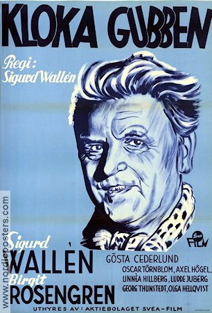 Kloka gubben 1938 movie poster Sigurd Wallén