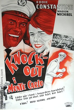 Une nuit a Monte Carlo 1961 movie poster Eddie Constantine